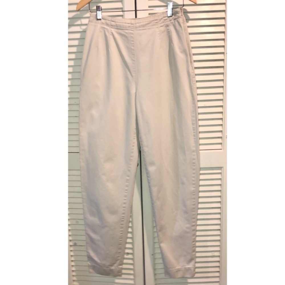 Gap vintage Y2K khaki high waisted slim fit tapered leg pants size 8 Long